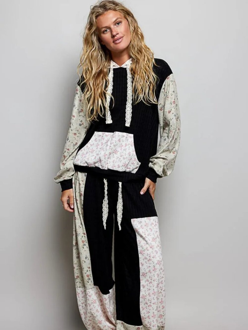 POL SET Harmony Floral Poetry BLACK MULTI